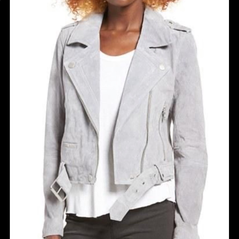 Blank NYC suede Moto jacket